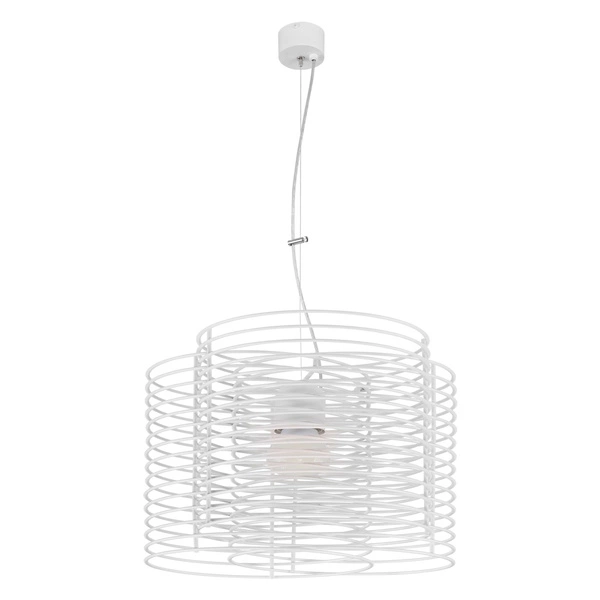 Lampa wisząca Ringo 1xE27 Max.60W Stal Metal/Biały Metal 1030227