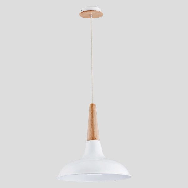 Lampa wisząca ALFA DORO BIAŁA 1xE27 40cm | 60005