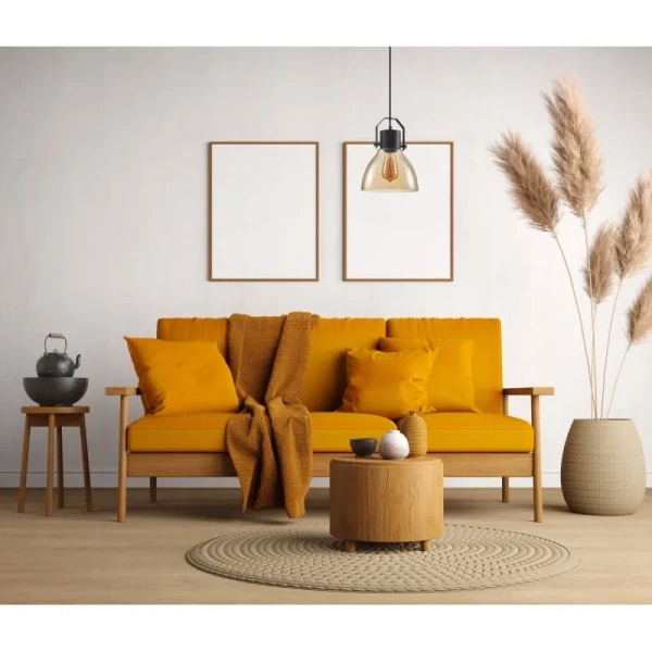 Lampa wisząca Darlena śr. 22cm E27 | czarny/grafitowy