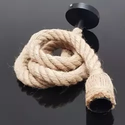 Lampa Lina sznur zwieszana E27 KNOT 150cm | beżowy