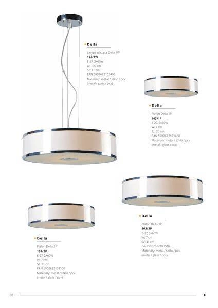 Lampa wisząca nad stół RODA srebrna śr 45cm