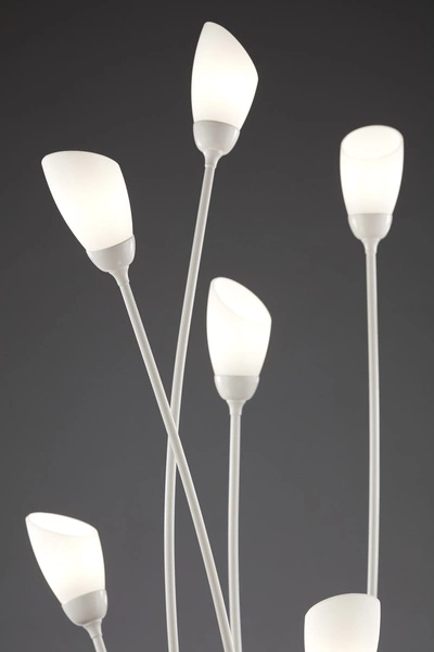 Klasyczna Lampa podłogowa GLORIOSA wys. 160cm 9xG9 14W IP20 | piaskowo-szary