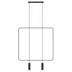 Lampa wisząca RANA 2 TH.019CZ czarna 2xGU10