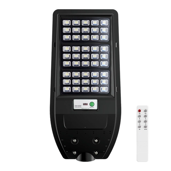 Latarnia solarna Via, czarna, 100W LED, barwa zimna 6000K, 1200lm, EKO9094