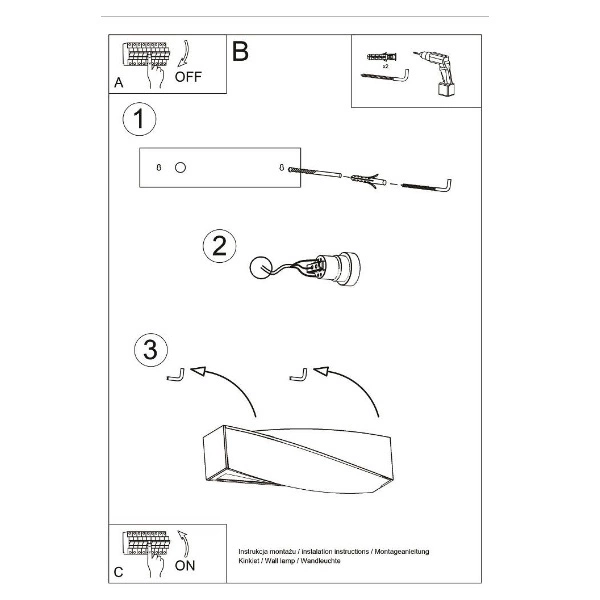 Kinkiet ceramiczny SIGMA MINI SL.0229 biały (może być malowany) 1xE27