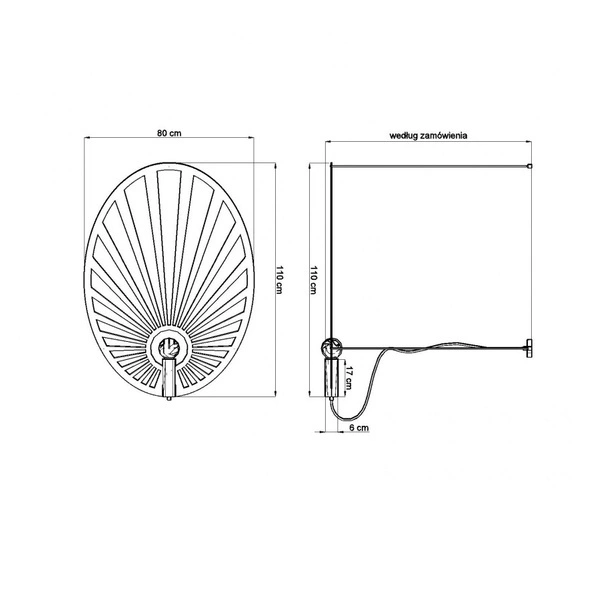 Lampa wisząca LEHDET TH.001ZL, złota, 1x60W E27