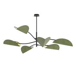 Lampa sufitowa Emibig LOTUS 6 BL GREEN 1461/6