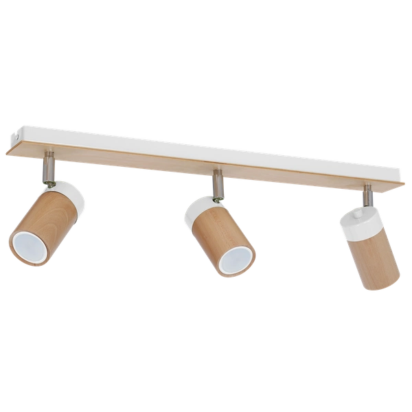 Lampa sufitowa nowoczesna reflektorek spot BARON III biały szer. 70cm