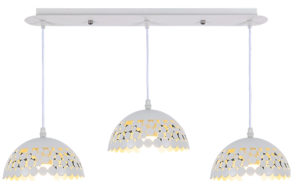 Lampa wisząca LISA , ML6139, biały/złoty, 3x60W E27