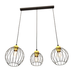 Lampa wisząca Emibig NANDO 3 BL GOLD 1368/3