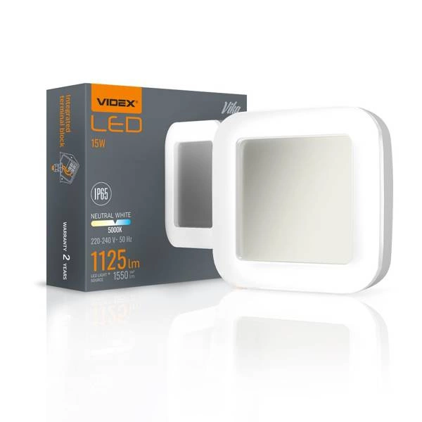 Lampa zewnętrzna natynkowa LED VIKA 15W 5000K IP65 | biały