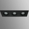 Oprawa wpuszczana oczko sufitowe CROSTI MODI SQ TRE czarny szer. 26x9,2cm
