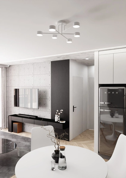 Lampa sufitowa Emibig HALO 6 Biały 1356/6