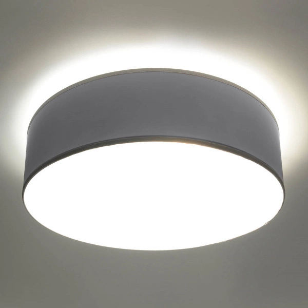 Plafon Arena 35 dwu punktowy stal szary PVC 15W LED, SL.0122