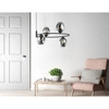 Lampa wisząca Roxane śr. 54cm 4xE27 | czarny/dymiony grafitowy