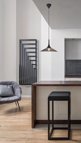 Lampa wisząca KIRUNA M LEDEA, 50101204, czarna, 1x40W E27