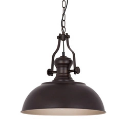 Lampa retro Rosalia MDM-2646/1 BR+GD | Brązowa