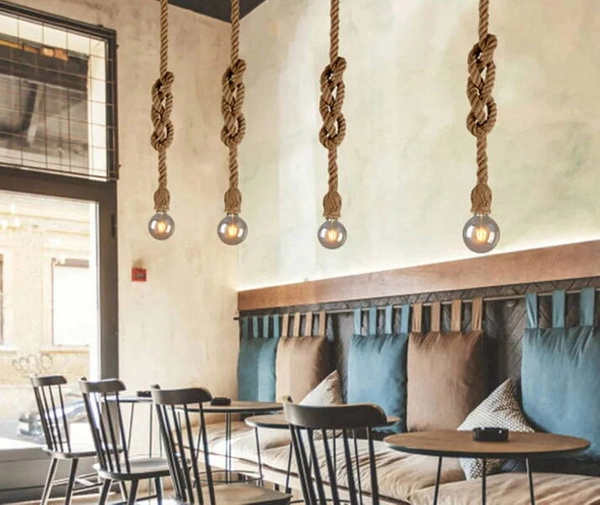 Lampa Wisząca Lina Konopna Abruzzo Boho Daria E27 150cm