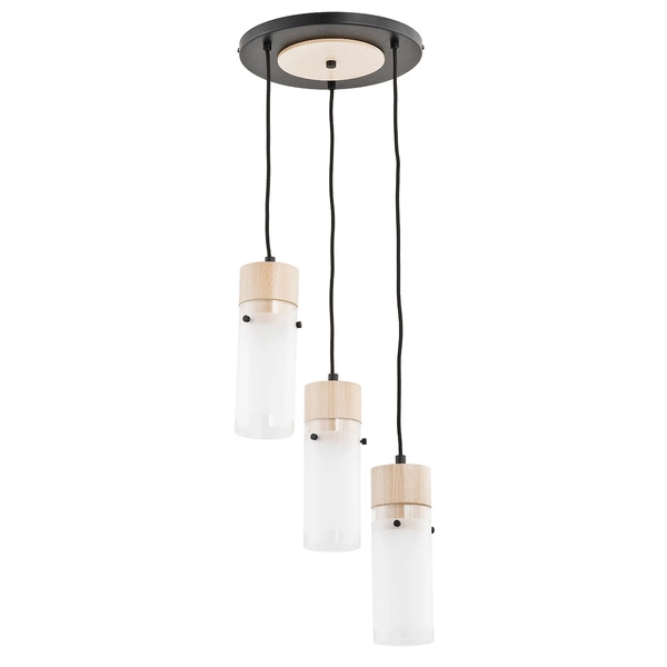 Lampa wisząca ALFA TANTUM DREWNIANA 3xE27 38cm | 60175