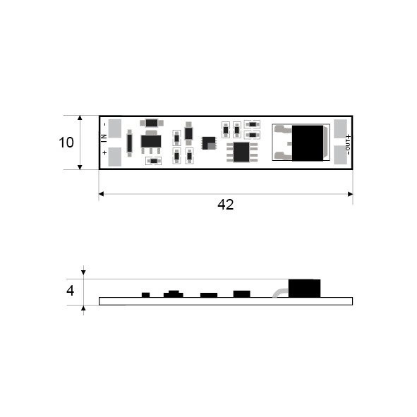 Wyłącznik zbliżeniowy do profili aluminiowych 12V/96W/8A