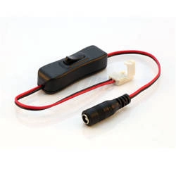 Złączka do taśm LED CLICK CONNECTOR 8 mm 2 PIN przewód DC włącznik