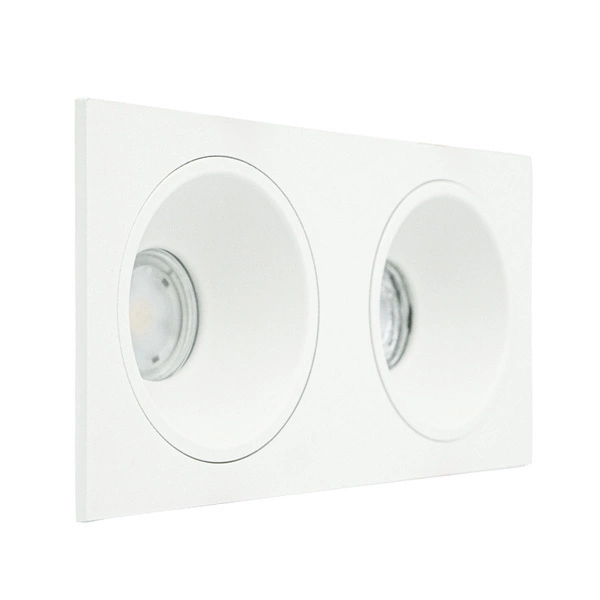 Oprawa wpuszczana oczko sufitowe LEDDOM LISTER DUE biała szer. 235 x 115 x 45 mm