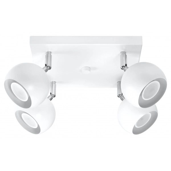 Nowoczesna lampa sufitowa OCULARE 4 SL.0440 Biała 4xGU10