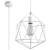 Lampa Wisząca GASPARE Biała Stal, E27 60W, SL.0290