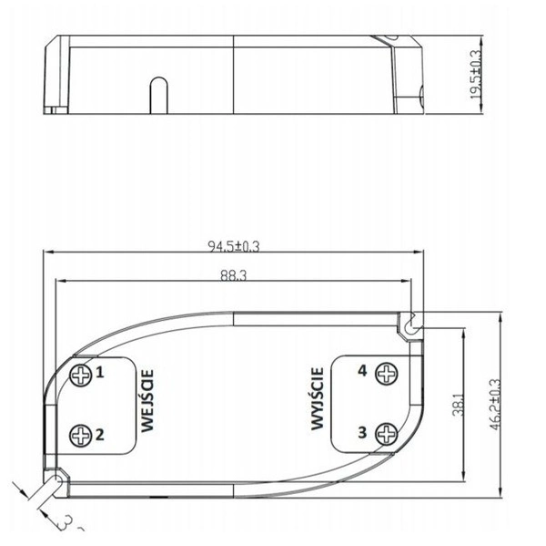 Zasilacz meblowy LED POS FTPC8V12-LC 8W