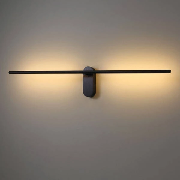 Nowoczesny kinkiet obrotowy LINE 243A 10W 3000K biała ciepła | Czarny