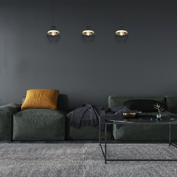 Lampa wisząca INDUSTRIALNA CLIFF BLACK 1xE27 MLP5524