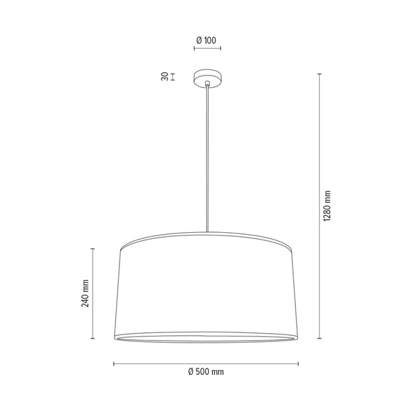 Boho Lampa Wisząca 1xE27 Max.60W Dąb Olejowany/Transparentny PVC/Beżowy 16910174