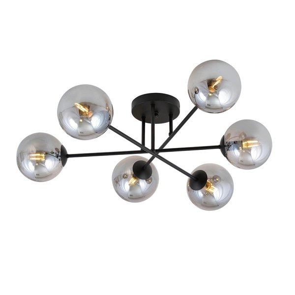 Lampa sufitowa Emibig ROMA 6 BL GRAFIT 1245/6