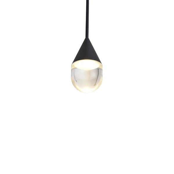 Lampa Wisząca Nata 1xLED czarna PL0104-BK