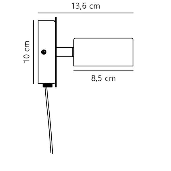 Kinkiet CLYDE LED 2700K Biała ciepła Metal | Czarny
