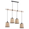 Lampa wisząca ALFA REJA DREWNIANA 4xE27 95cm | 63160