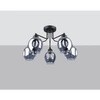 Żyrandol FILLAN 5, czarny/dymiony, 5x60W E27, SL.1145