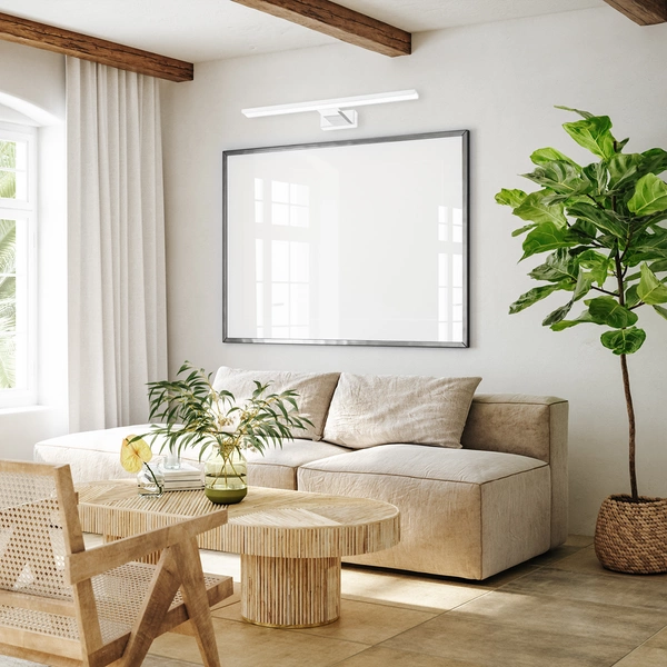 Kinkiet nad lustro biały SHINE 60cm Led