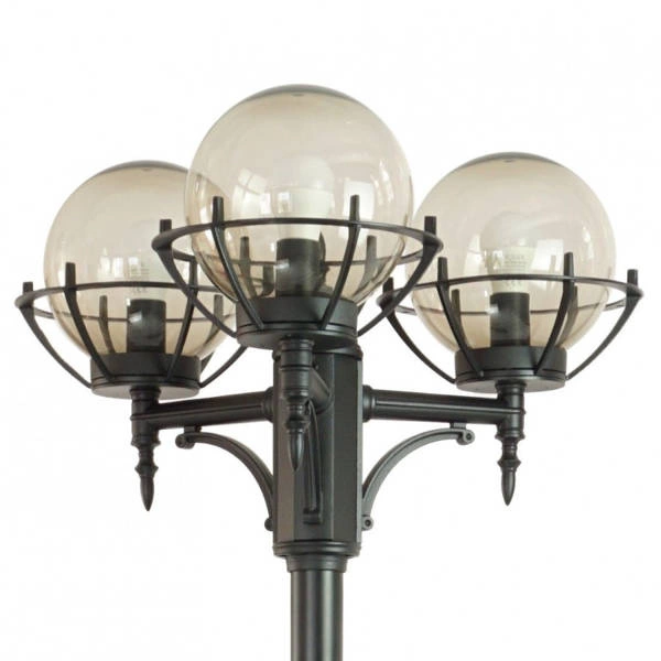 Lampa masztowa KULE Z KOSZYKIEM 200 OGMWN 3 KPO latarnia | czarna