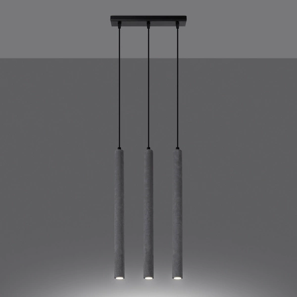 Lampa wisząca PASTELO 3L beton