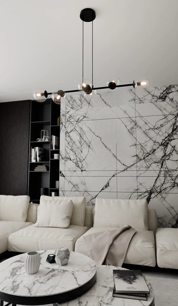 Lampa wisząca Emibig ROSSI 6 BL TRANSPARENT 874/6