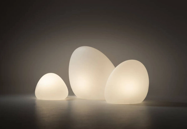 Lampa ogrodowa kamień STONE M 50cm E27 | biały 10580