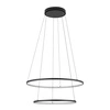 Lampa wisząca CIRCOLO LED szer. 60cm 35W barwa ciepła 3000K | czarny 10814