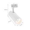 ANDROMEDA COB LED 25W 830 3F WHITE (3 FAZY) 36ST 60ST