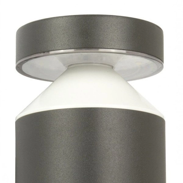 Nowoczesny kinkiet zewnętrzny LED DELTA DL-K100 | ciemny popiel