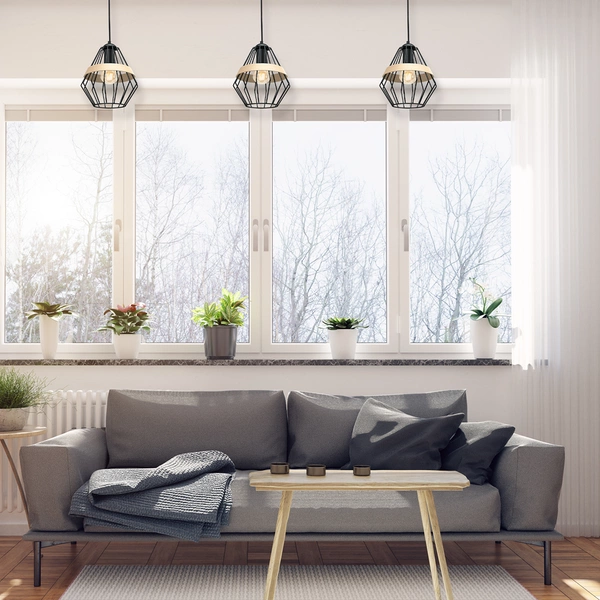 Lampa wisząca INDUSTRIALNA CLIFF BLACK 1xE27 MLP5524