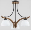 Lampa sufitowa ALFA BAFIA DREWNIANA 3xE27 46cm | 26123
