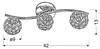 Lampa sufitowa SRARLET listwa 93-85934 chrom/transparentny 3xG9