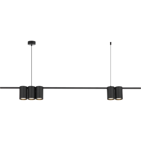 Lampa wisząca (listwa) GENESIS BLACK 5xGU10