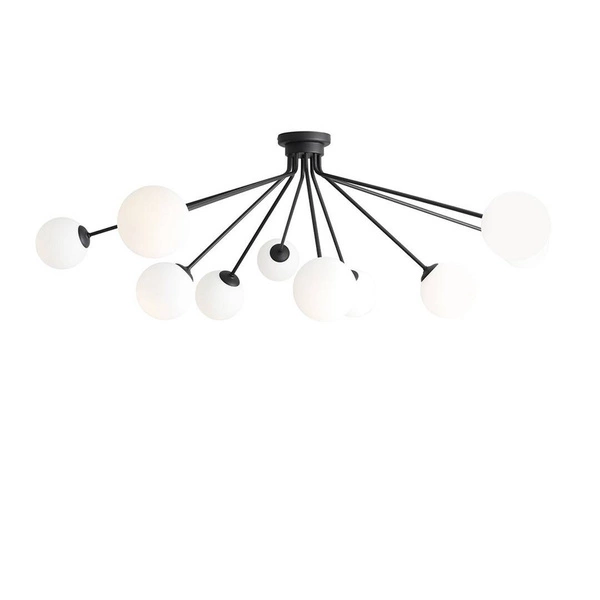 Aldex Lampa sufitowa HOLM 10, 1082PL_M1, czarny/biały, 10x40W E14